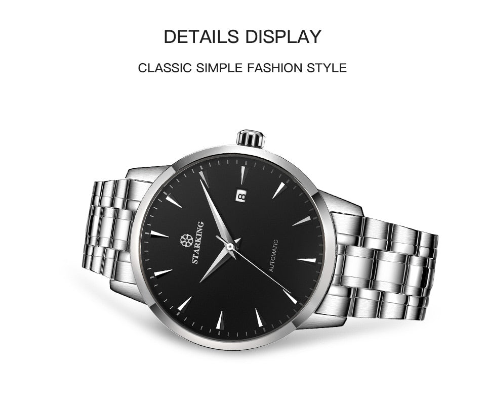 Men's Business Watch 40mm 5Bar Mechanical Watch Simple Sapphire  Ultra Thin Mechanical Watch The Clothing Company Sydney