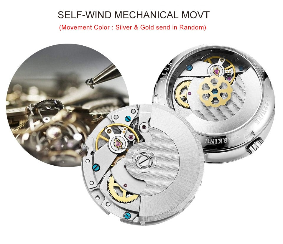 Men's Business Watch 40mm 5Bar Mechanical Watch Simple Sapphire  Ultra Thin Mechanical Watch The Clothing Company Sydney