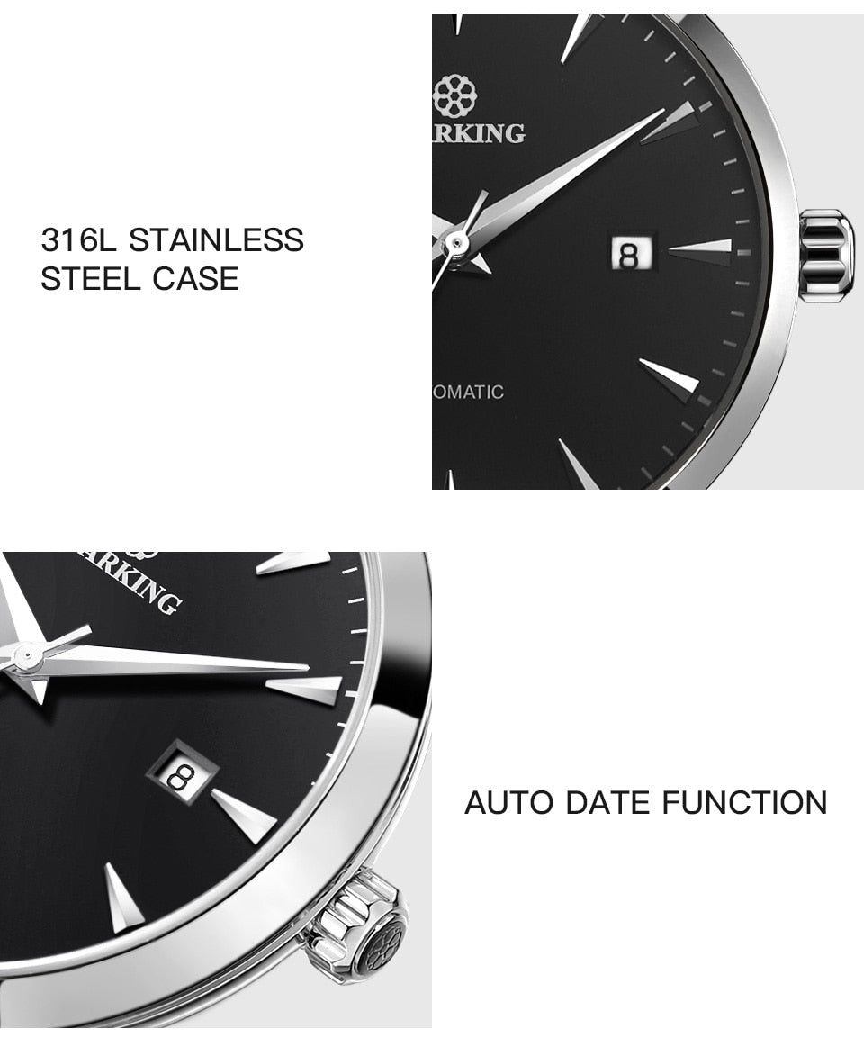 Men's Business Watch 40mm 5Bar Mechanical Watch Simple Sapphire  Ultra Thin Mechanical Watch The Clothing Company Sydney