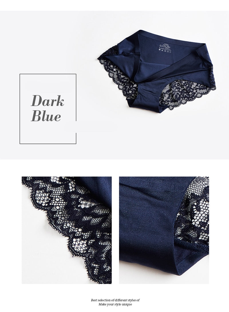 3 Pack Hollow Out Women's Panties Ice Silk Underwear Seamless Solid Sports Briefs Low Waist Underpants Lingerie Set The Clothing Company Sydney