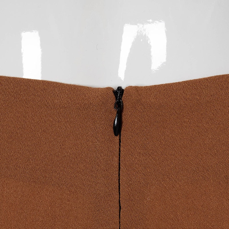 Bandage Tie Front Top and Skirt Set Fall Matching Set Split Skirt Club Party Outfit The Clothing Company Sydney