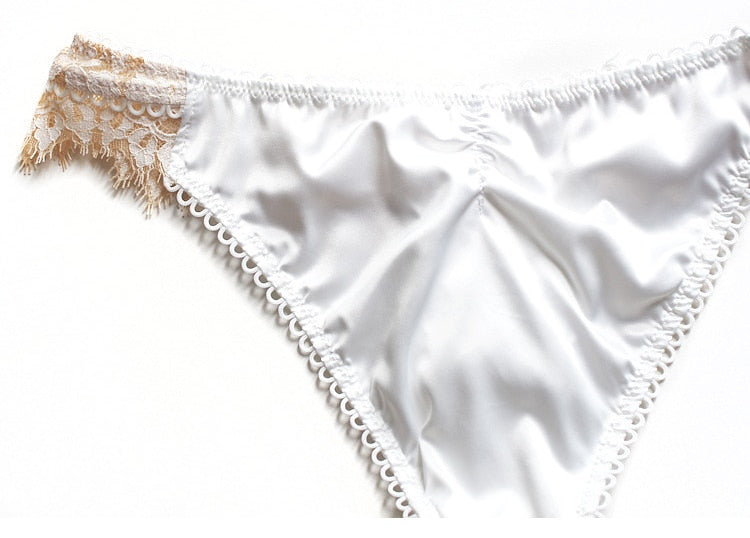 Eyelashes Lace Panties Underwear Low-waist Lingerie Embroidery Breathable G String Intimates The Clothing Company Sydney