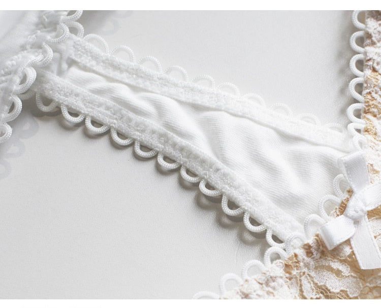 Eyelashes Lace Panties Underwear Low-waist Lingerie Embroidery Breathable G String Intimates The Clothing Company Sydney
