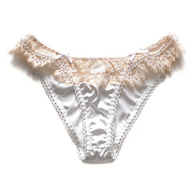 Eyelashes Lace Panties Underwear Low-waist Lingerie Embroidery Breathable G String Intimates The Clothing Company Sydney
