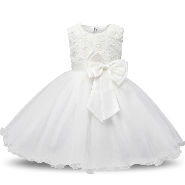 Elegant Princess Lace Dress Kids Flower Embroidery Girls Vintage Children Dresses for Christmas Party Red Ball Gown The Clothing Company Sydney