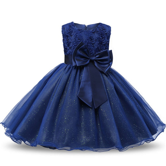 Elegant Princess Lace Dress Kids Flower Embroidery Girls Vintage Children Dresses for Christmas Party Red Ball Gown The Clothing Company Sydney