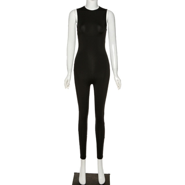 Autumn Winter Jumpsuit Streetwear Long Sleeve Bodycon Solid Sport Fitness Overalls The Clothing Company Sydney