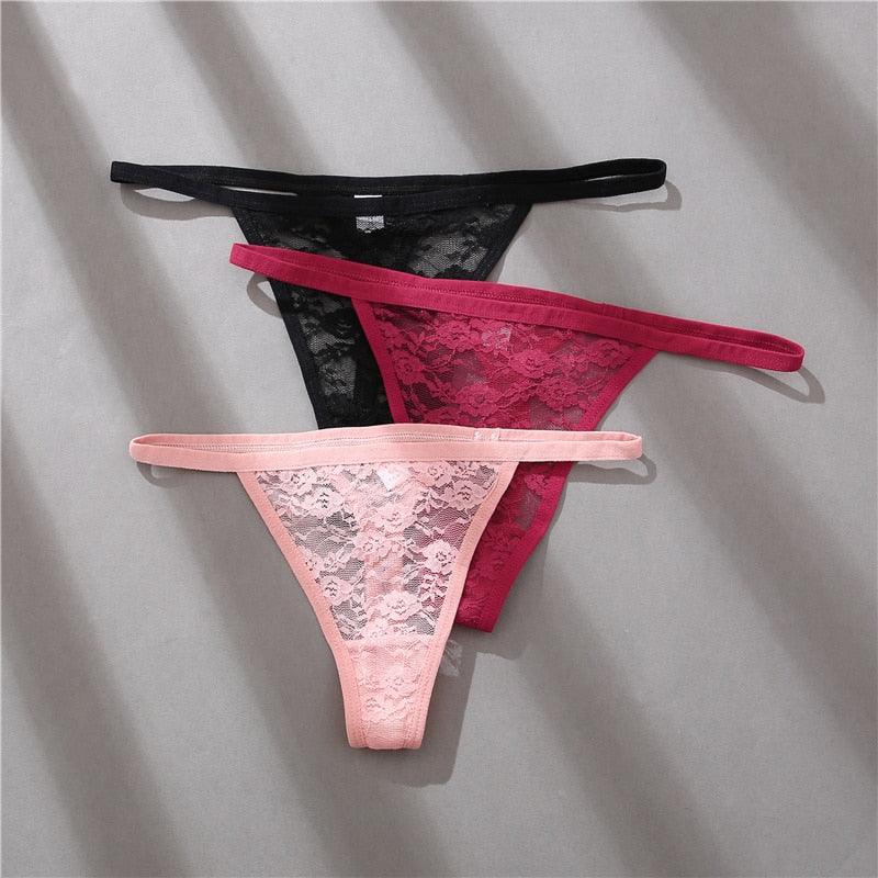 2 pack Women's Underwear Lace Panties Floral Lingerie Panties Thong G-String Pantys Perspective Intimates The Clothing Company Sydney