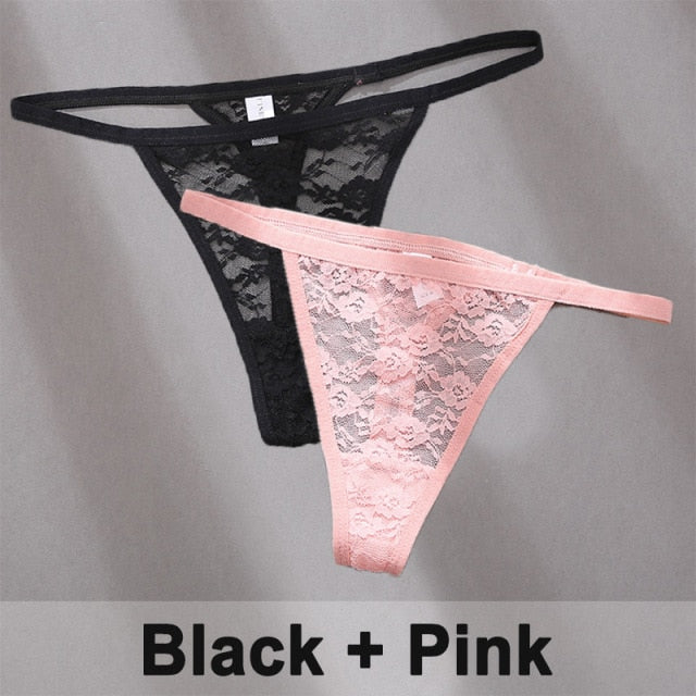 2 pack Women's Underwear Lace Panties Floral Lingerie Panties Thong G-String Pantys Perspective Intimates The Clothing Company Sydney