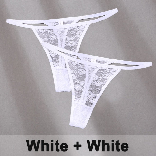 2 pack Women's Underwear Lace Panties Floral Lingerie Panties Thong G-String Pantys Perspective Intimates The Clothing Company Sydney