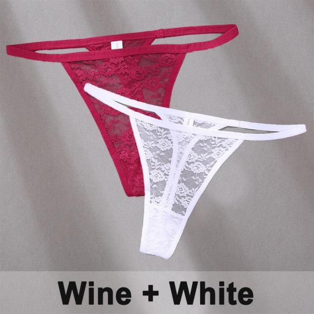 2 pack Women's Underwear Lace Panties Floral Lingerie Panties Thong G-String Pantys Perspective Intimates The Clothing Company Sydney