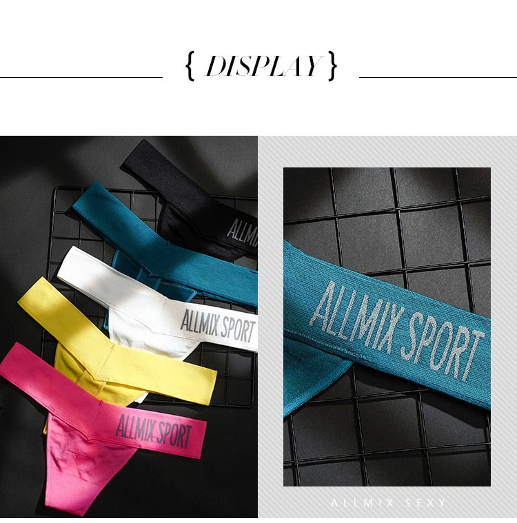 3 Pack Women's Cotton T-Back Panties Set Underwear Seamless Letter Solid Thongs G-String Low Waist Lingerie The Clothing Company Sydney