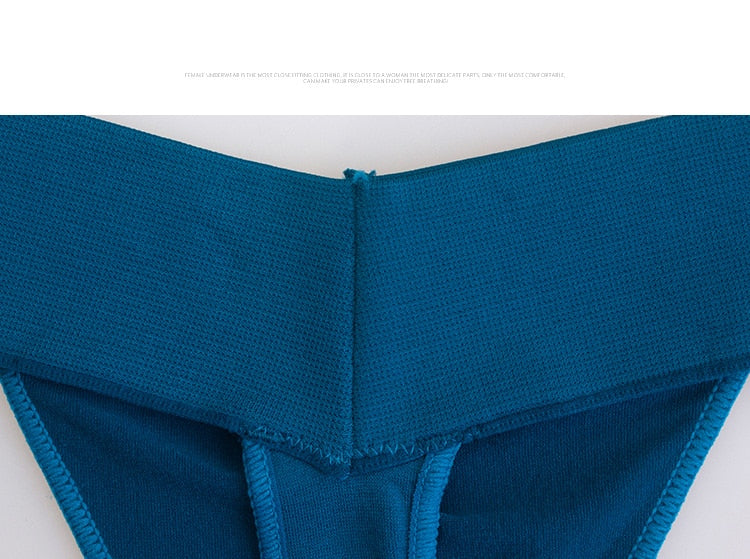 3 Pack Women's Cotton T-Back Panties Set Underwear Seamless Letter Solid Thongs G-String Low Waist Lingerie The Clothing Company Sydney