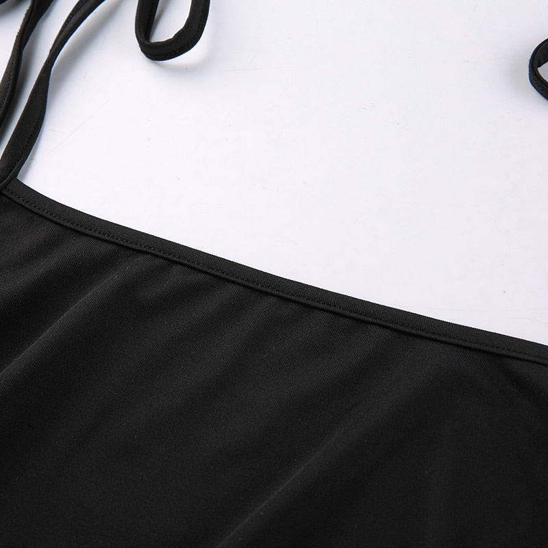 Strappy Ruched Black Irregular Elegant Backless Long Dress Party Summer Dress The Clothing Company Sydney