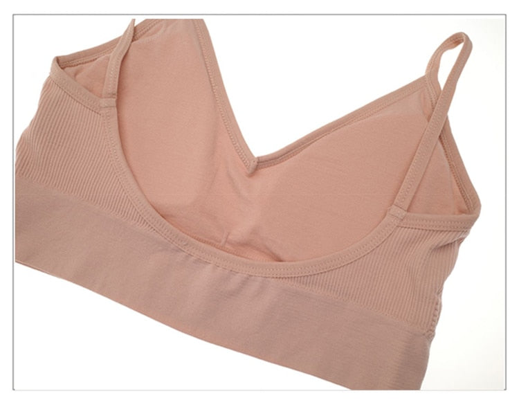 2 Piece Seamless Bra Thong Low Waist Panties Wire Free Bra Bralette Lingerie Brassiere Cotton Female Underwear Set The Clothing Company Sydney