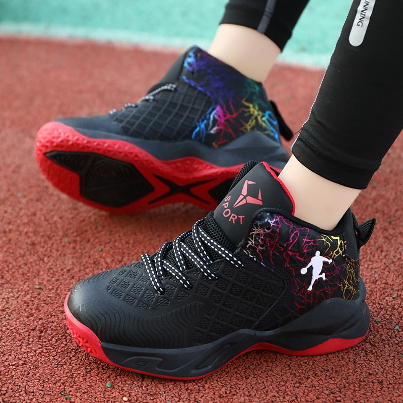 Boys Girls Basketball Shoes Soft Non-slip Kids Sneakers Thick Sole Sport Shoes Outdoor Trainers The Clothing Company Sydney