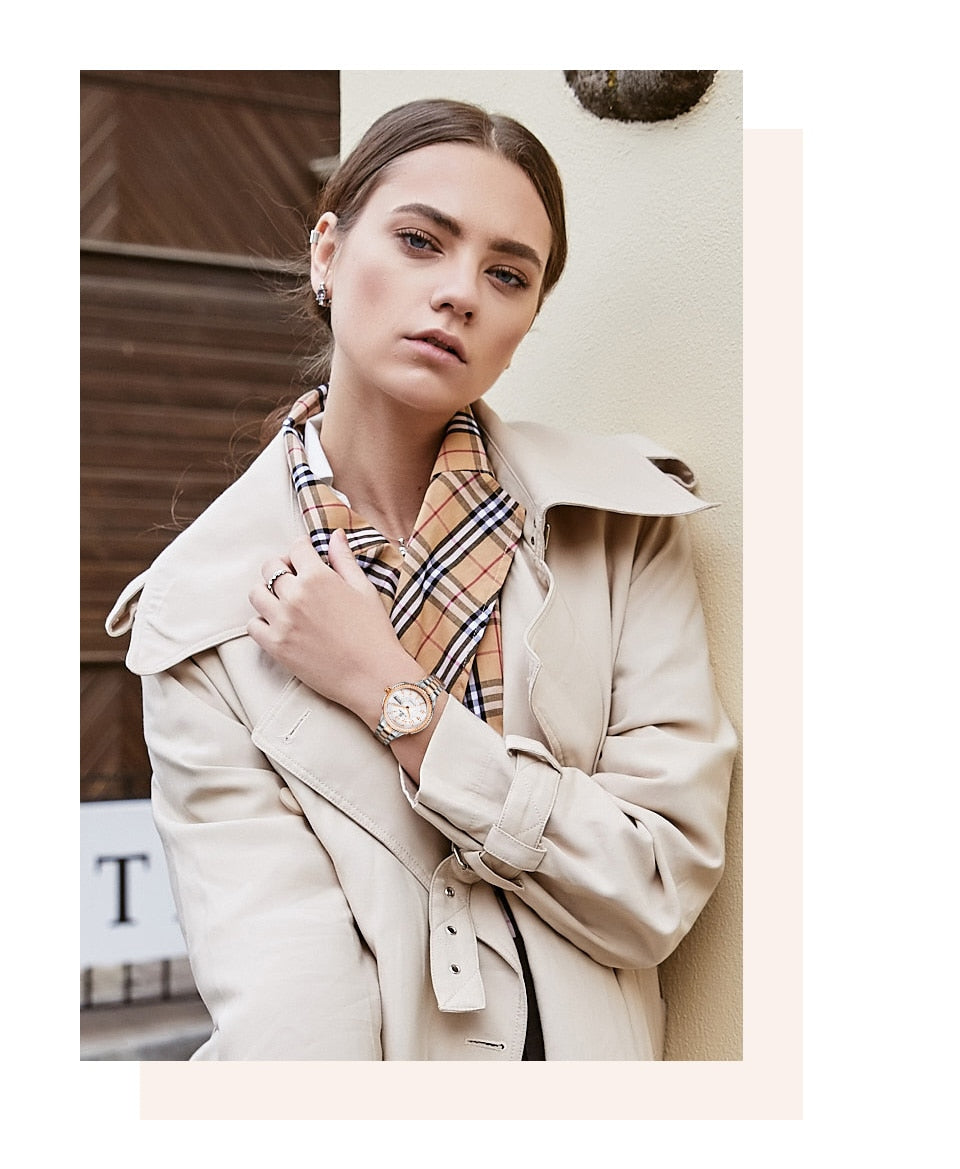 Ladies Mechanical Miyota Movt Stainless Steel Wristwatch Sapphire Automatic Self-wind Bracelet Watch The Clothing Company Sydney