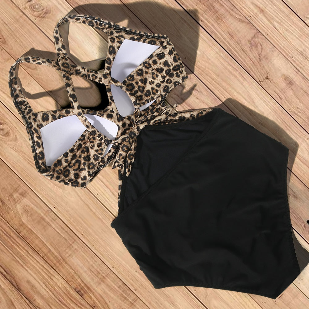 Cut Out One Piece Swimsuit Push Up Swimming Suit Bathing Suit Halter Beachwear Monokini Swimwear The Clothing Company Sydney