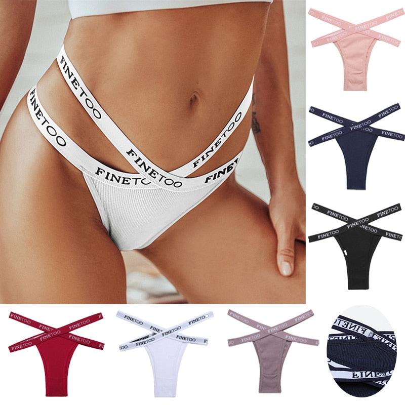 2 Pack Summer Brazilian Panties for Women Low Rise Cotton Panties Front Cross Underwear Breathable Lingerie Briefs The Clothing Company Sydney
