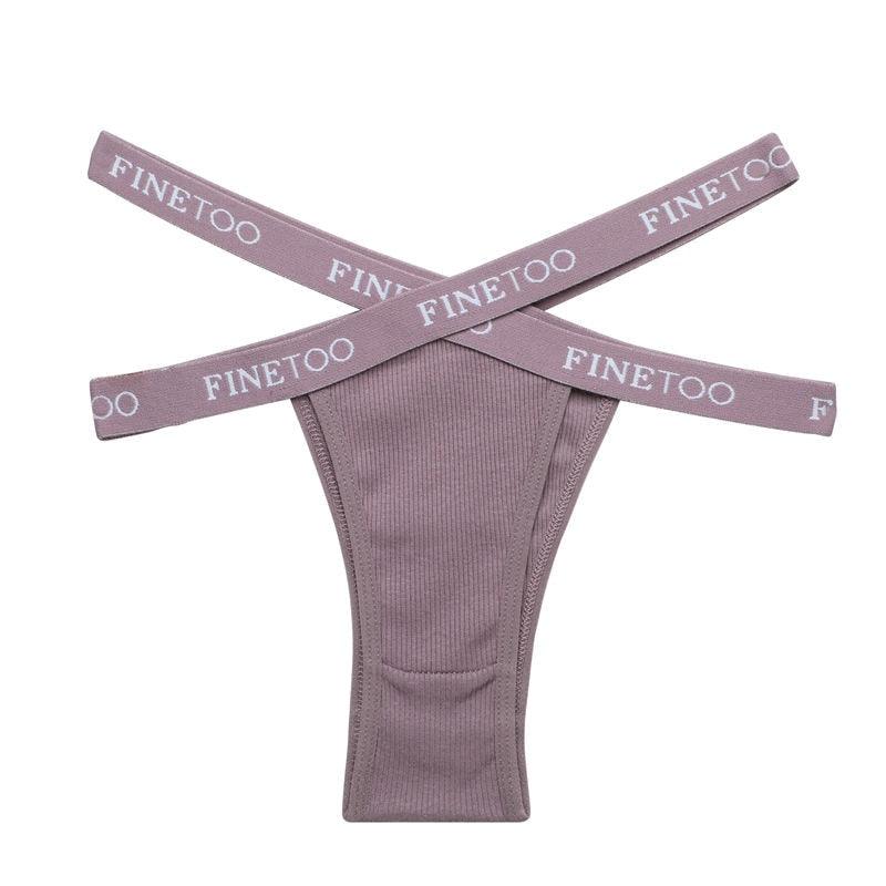 2 Pack Summer Brazilian Panties for Women Low Rise Cotton Panties Front Cross Underwear Breathable Lingerie Briefs The Clothing Company Sydney