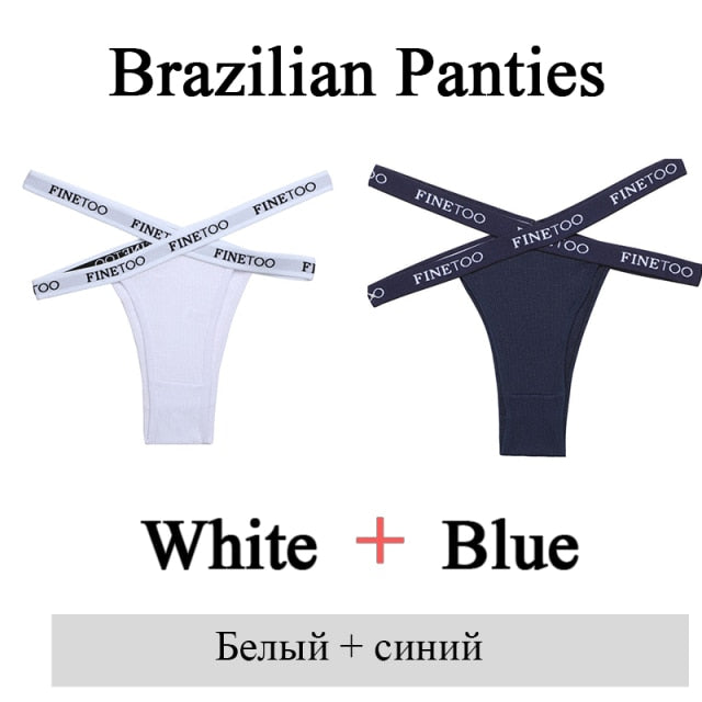 2 Pack Summer Brazilian Panties for Women Low Rise Cotton Panties Front Cross Underwear Breathable Lingerie Briefs The Clothing Company Sydney