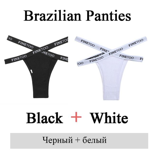 2 Pack Summer Brazilian Panties for Women Low Rise Cotton Panties Front Cross Underwear Breathable Lingerie Briefs The Clothing Company Sydney