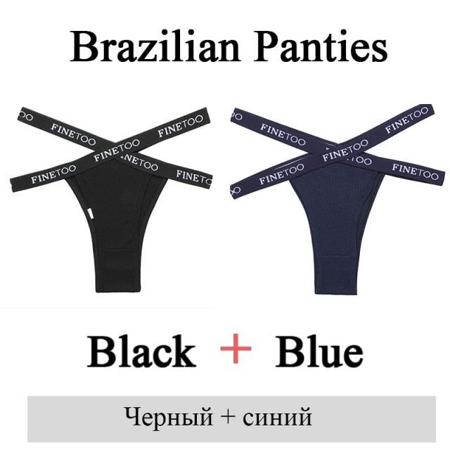 2 Pack Summer Brazilian Panties for Women Low Rise Cotton Panties Front Cross Underwear Breathable Lingerie Briefs The Clothing Company Sydney