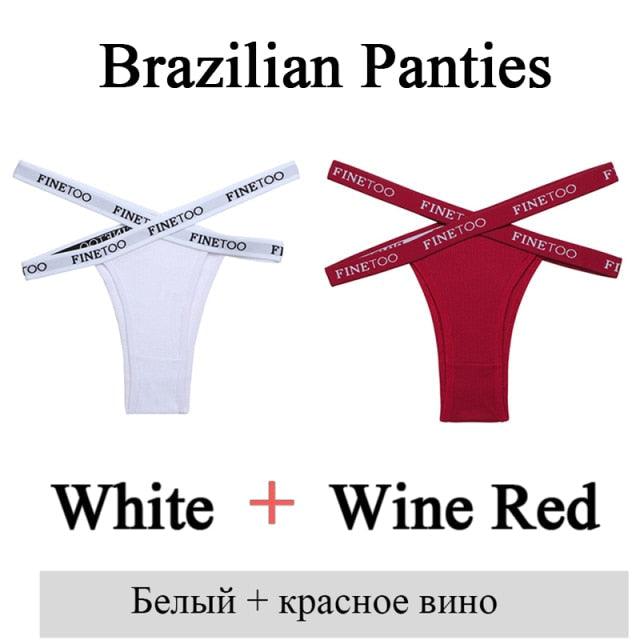 2 Pack Summer Brazilian Panties for Women Low Rise Cotton Panties Front Cross Underwear Breathable Lingerie Briefs The Clothing Company Sydney