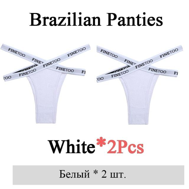 2 Pack Summer Brazilian Panties for Women Low Rise Cotton Panties Front Cross Underwear Breathable Lingerie Briefs The Clothing Company Sydney