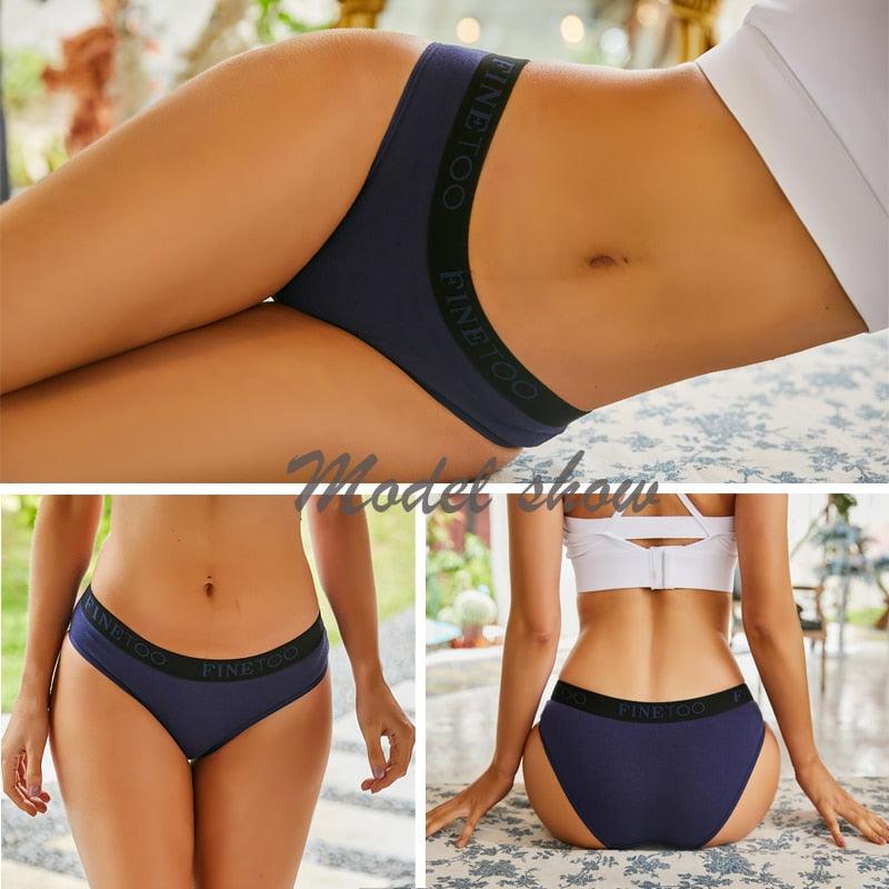 2 Pack Cotton Seamless Briefs Comfortable Solid Color Panties Low Waist Breathable Intimates Underpants Underwear The Clothing Company Sydney