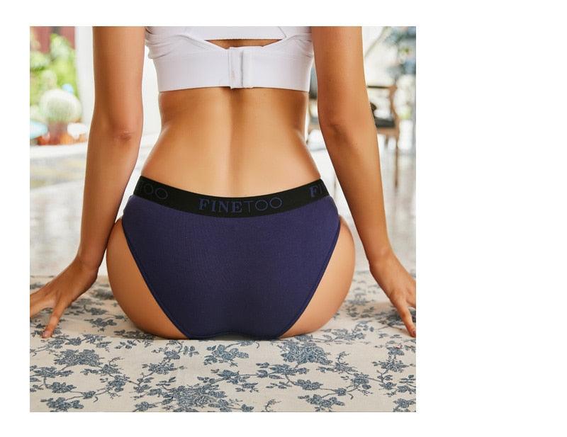 2 Pack Cotton Seamless Briefs Comfortable Solid Color Panties Low Waist Breathable Intimates Underpants Underwear The Clothing Company Sydney