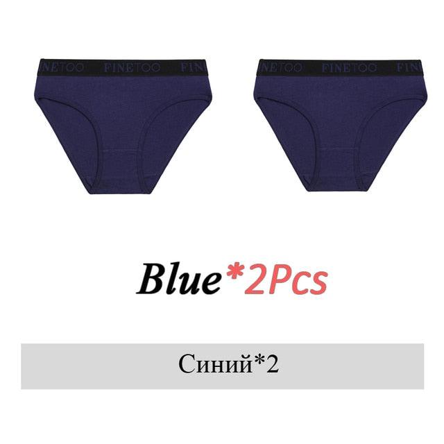 2 Pack Cotton Seamless Briefs Comfortable Solid Color Panties Low Waist Breathable Intimates Underpants Underwear The Clothing Company Sydney