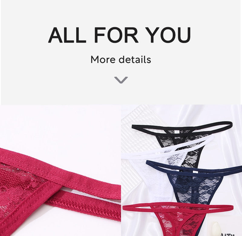2 pack Women's Underwear Lace Panties Floral Lingerie Panties Thong G-String Pantys Perspective Intimates The Clothing Company Sydney