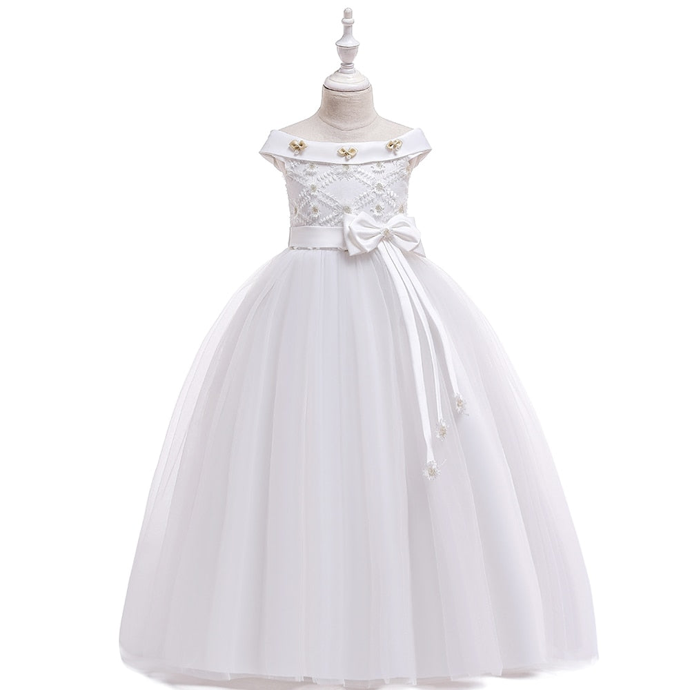 Summer Girls Long Bridesmaid Kids Dresses For Girls Children Princess Flower Girl Party Wedding Dress The Clothing Company Sydney