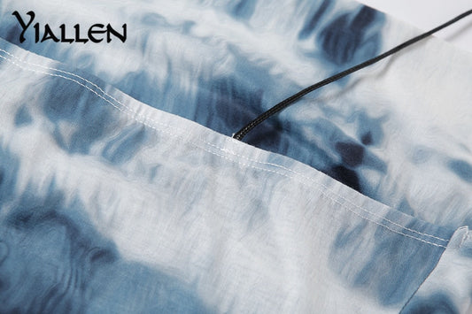 Summer Knit Sling Sleeveless Side Drawstring Casual Printing Street Slim MIni Dresses The Clothing Company Sydney