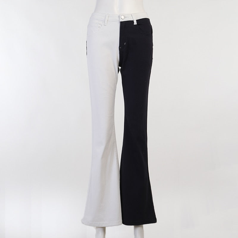 Flare Jeans Embroidery Trousers Y2K Casual Streetwear Denim Fashion Vintage  Patchwork Pants The Clothing Company Sydney