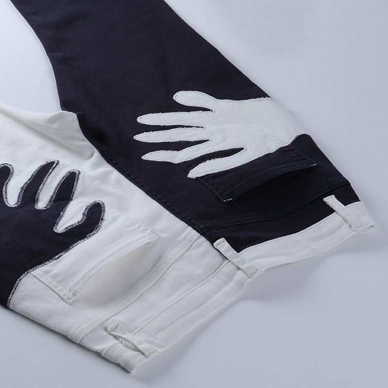 Flare Jeans Embroidery Trousers Y2K Casual Streetwear Denim Fashion Vintage  Patchwork Pants The Clothing Company Sydney