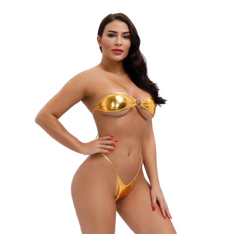 2 Piece plus size swimwear swimsuit Strapless wrap String Thong Micro Bikini The Clothing Company Sydney