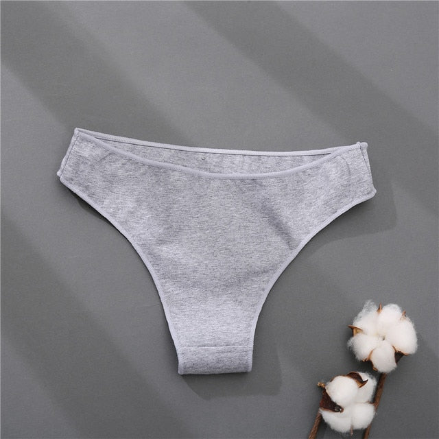 Cotton Mix Women's Panties Comfortable Underwear Low Waist Solid Color Briefs Plus Size Panty Lingerie The Clothing Company Sydney