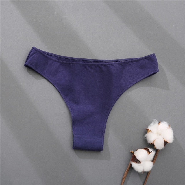 Cotton Mix Women's Panties Comfortable Underwear Low Waist Solid Color Briefs Plus Size Panty Lingerie The Clothing Company Sydney
