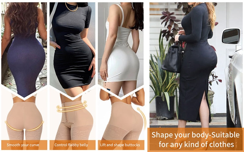 High Waist Tummy Control Body Shaper Butt Lifter Thigh Underwear Waist Trainer Shorts Panties Shapewear The Clothing Company Sydney