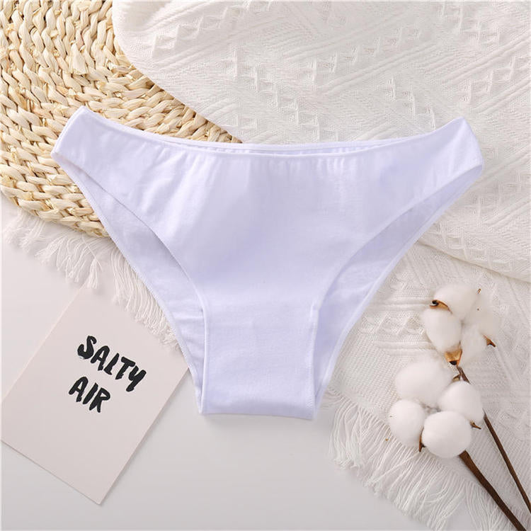 Cotton Mix Women's Panties Comfortable Underwear Low Waist Solid Color Briefs Plus Size Panty Lingerie The Clothing Company Sydney