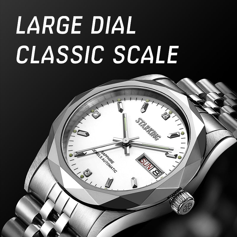 Men's Automatic Mechanical MIYOTA Movt Stainless Steel Business Calendar Week Display Water Resistant Watch The Clothing Company Sydney