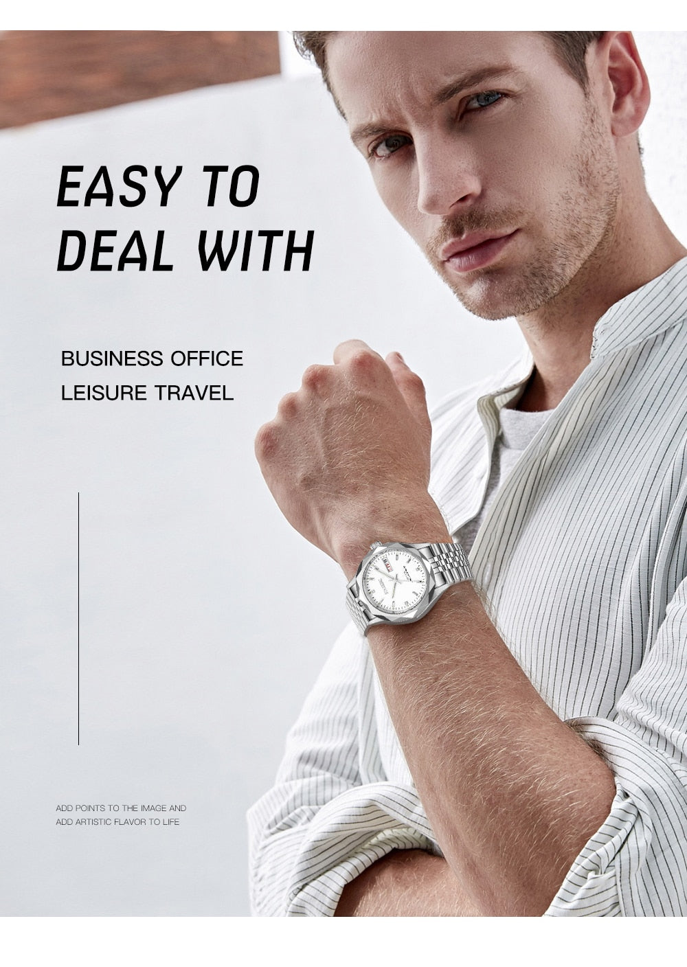 Men's Automatic Mechanical MIYOTA Movt Stainless Steel Business Calendar Week Display Water Resistant Watch The Clothing Company Sydney