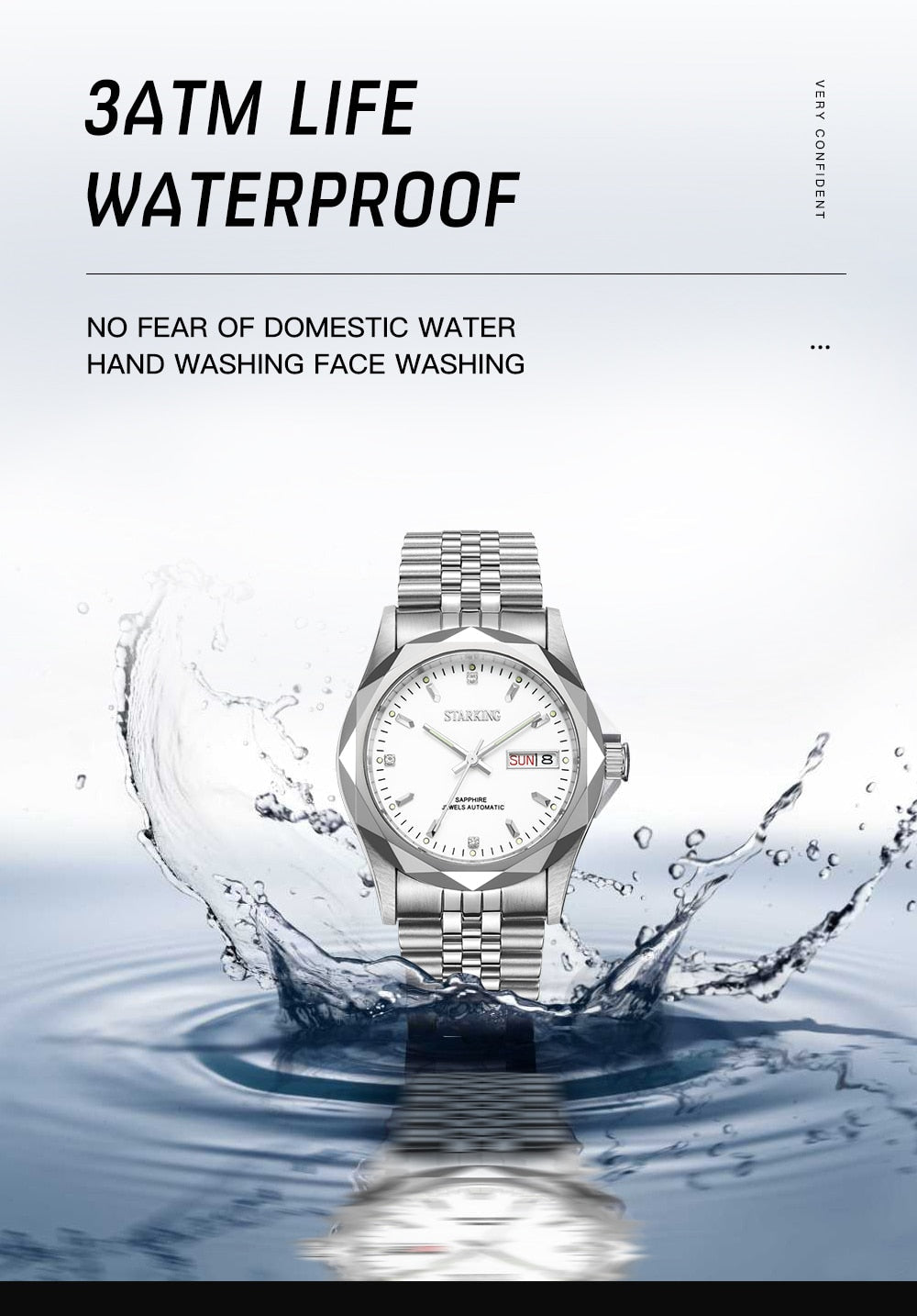 Men's Automatic Mechanical MIYOTA Movt Stainless Steel Business Calendar Week Display Water Resistant Watch The Clothing Company Sydney