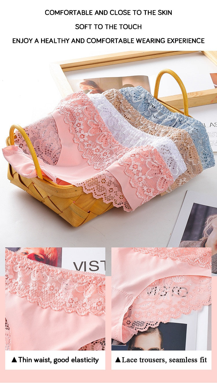 3 Pack Lace Underwear Panties Set Intimate Lingerie Cotton Briefs Transparent Undies The Clothing Company Sydney