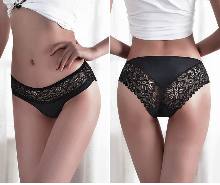 3 Pack Lace Underwear Panties Set Intimate Lingerie Cotton Briefs Transparent Undies The Clothing Company Sydney