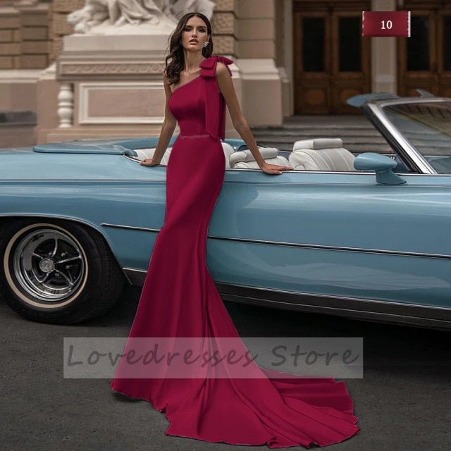 Elegant Sleeveless Mermaid Wedding Dresses Sweep Train Bows Sashes Square Collar Covered Button Bridal Gowns The Clothing Company Sydney