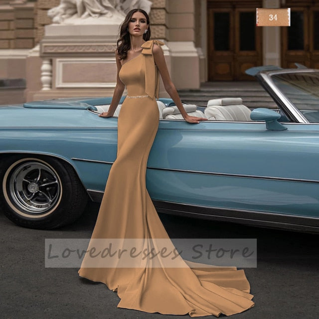 Elegant Sleeveless Mermaid Wedding Dresses Sweep Train Bows Sashes Square Collar Covered Button Bridal Gowns The Clothing Company Sydney