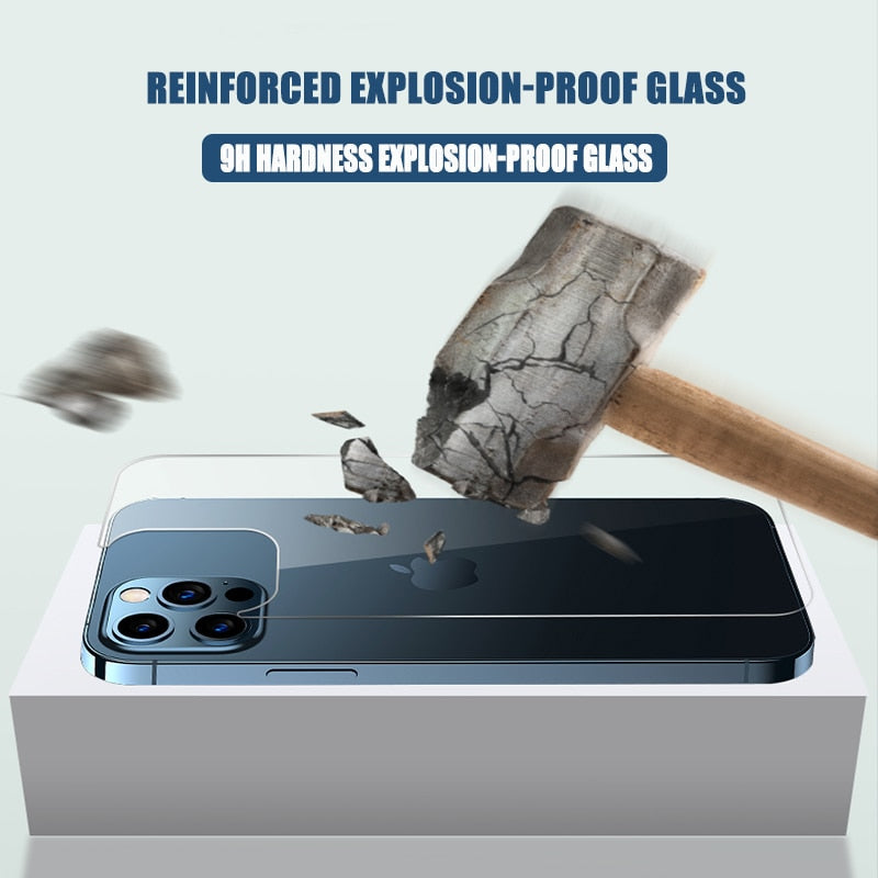 3In1 Front+Back+Lens Full Cover Protective Tempered Glass iPhone 13 12 11 Pro Max 13 Mini HD Clear Screen Protector Film The Clothing Company Sydney